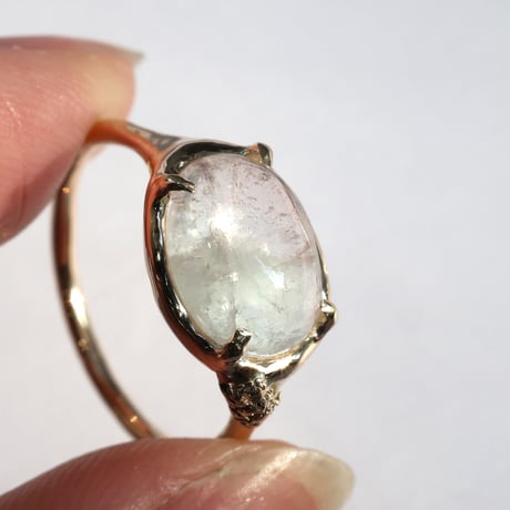 moss ring モルガナイトアクアマリン