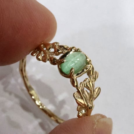 wreath ring コーネルピンキャッツアイ