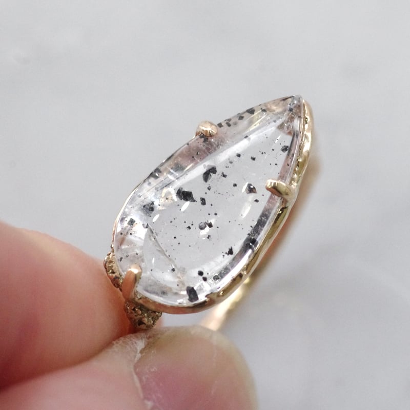 moss ring マグネタイトインクォーツ | Fillyjonk ONLINE STORE