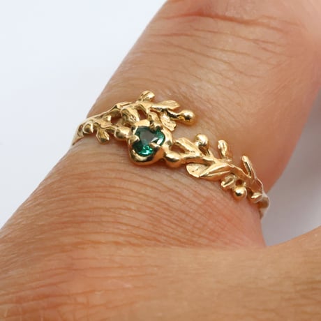 wreath ring グリーンアウイナイト