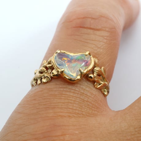 wreath ring ウォーターオパール