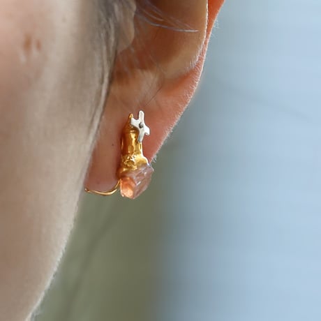 "roca earring gold" インペリアルトパーズ