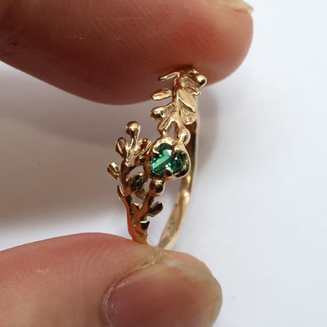 wreath ring グリーンアウイナイト