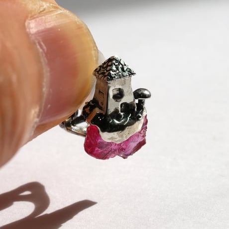 "roca earring sv" ルビー