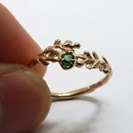 wreath ring グリーンアウイナイト