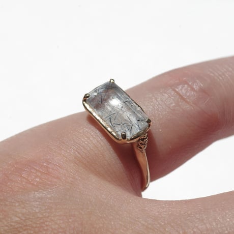 moss ring ブルートルマリンインクォーツ