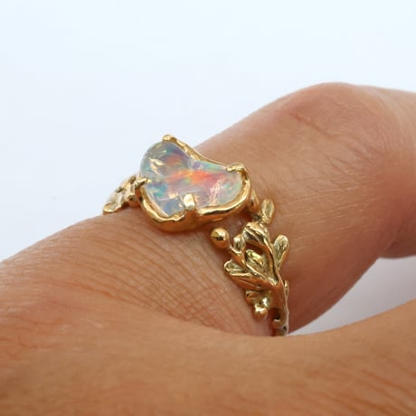 wreath ring ウォーターオパール