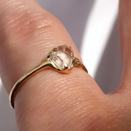 moss ring ハーキマークォーツ