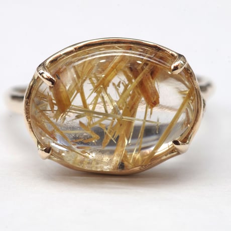moss ring ルチルクォーツ