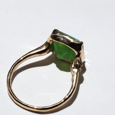 moss ring グリーンオパール
