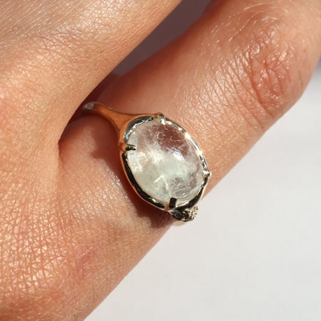 moss ring モルガナイトアクアマリン
