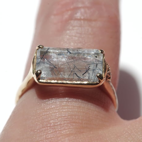 moss ring ブルートルマリンインクォーツ
