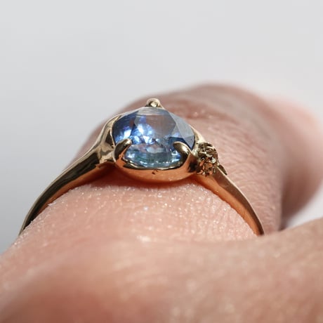 moss ring バイカラーカイヤナイト