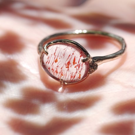 moss ring ヘマタイトインクォーツ