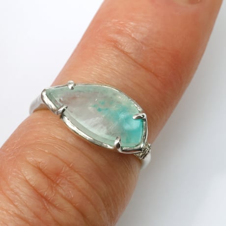 moss ring sv アマゾナイトインクォーツ