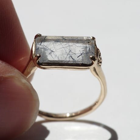 moss ring ブルートルマリンインクォーツ