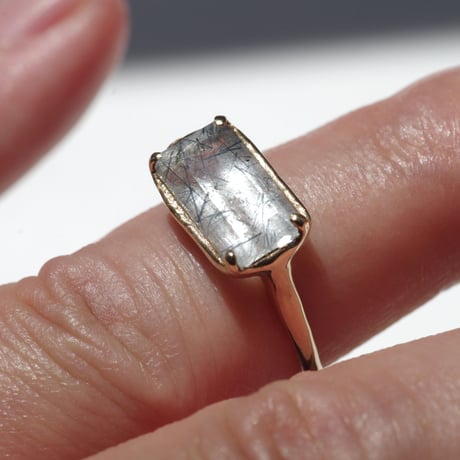 moss ring ブルートルマリンインクォーツ