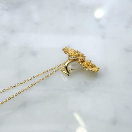 "Harujion earring"12分咲き gold