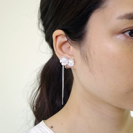 "Harujion earring" 12分咲き wh