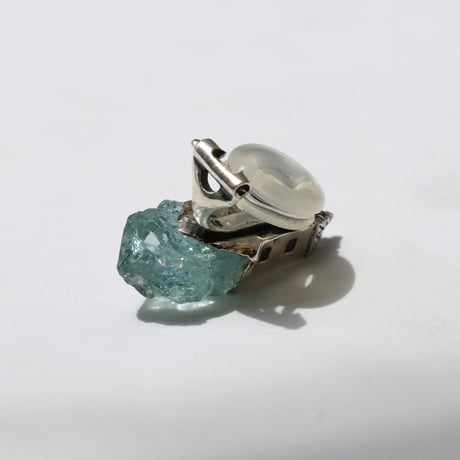 "roca earring sv" アクアマリン