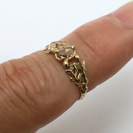 wreath ring ブラウンダイヤモンド
