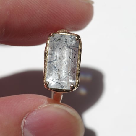 moss ring ブルートルマリンインクォーツ