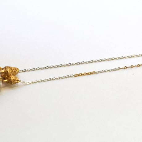 "roca necklace gold" アポフィライト