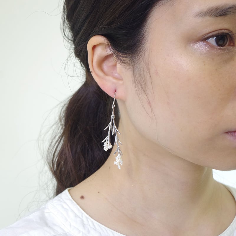 fillyjonk lace flower パール　ライスフラワーピアス fillyjonk lace flower パール ライスフラワーピアス Fillyjonk
