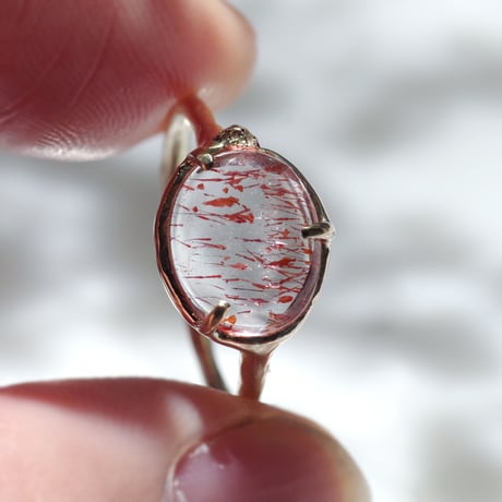 moss ring ヘマタイトインクォーツ