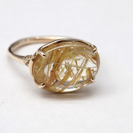 moss ring ルチルクォーツ