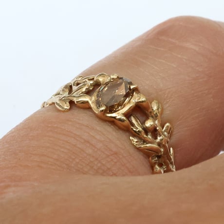 wreath ring ブラウンダイヤモンド