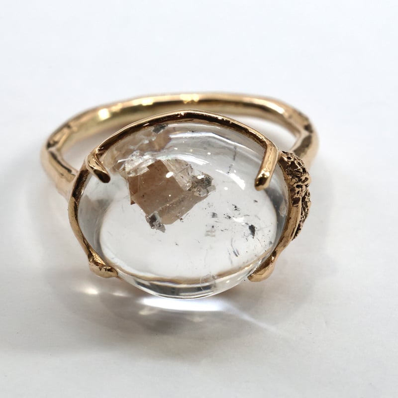 moss ring カルサイトインクォーツ | Fillyjonk ONLINE STORE