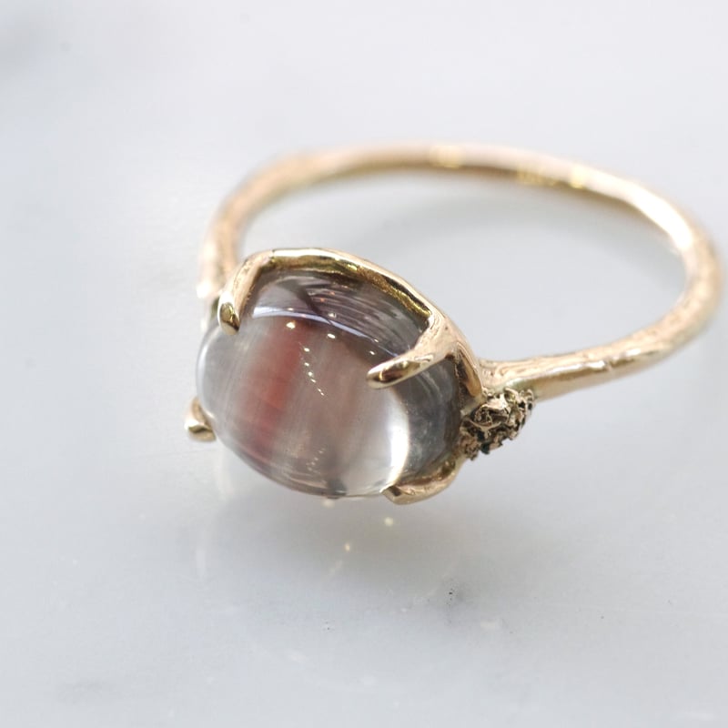 専用対応中Fillyjonk アンブリゴナイト mossリング 10.5号 moss ring リモナイトイントパーズ | Fillyjonk ONLINE STORE