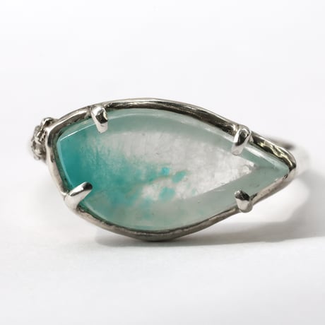 moss ring sv アマゾナイトインクォーツ