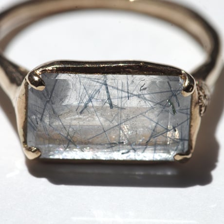 moss ring ブルートルマリンインクォーツ