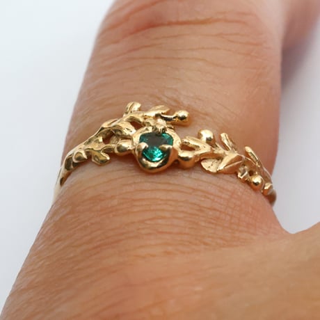 wreath ring グリーンアウイナイト