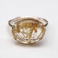 moss ring ルチルクォーツ