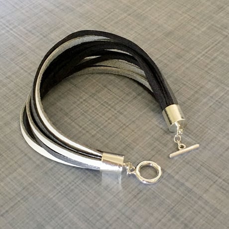 カーフスキンレザーブレスレット - DOUX-