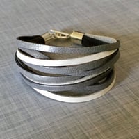 カーフスキンレザーブレスレット - DOUX-