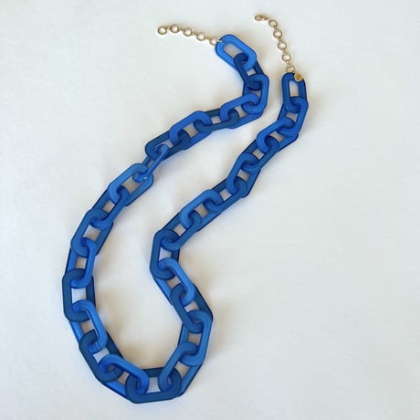 アクリルチェーン　ロングネックレス+ブレスレット＋ピアス　3点セット