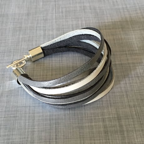 カーフスキンレザーブレスレット - DOUX-