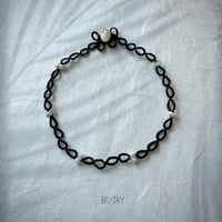 《受注制作》タティングレースの繊細な美しさが光る、モードなブラックカラーのCollar
