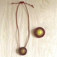 【送料無料】秋色Bohoスタイル ネックレス/ブローチ