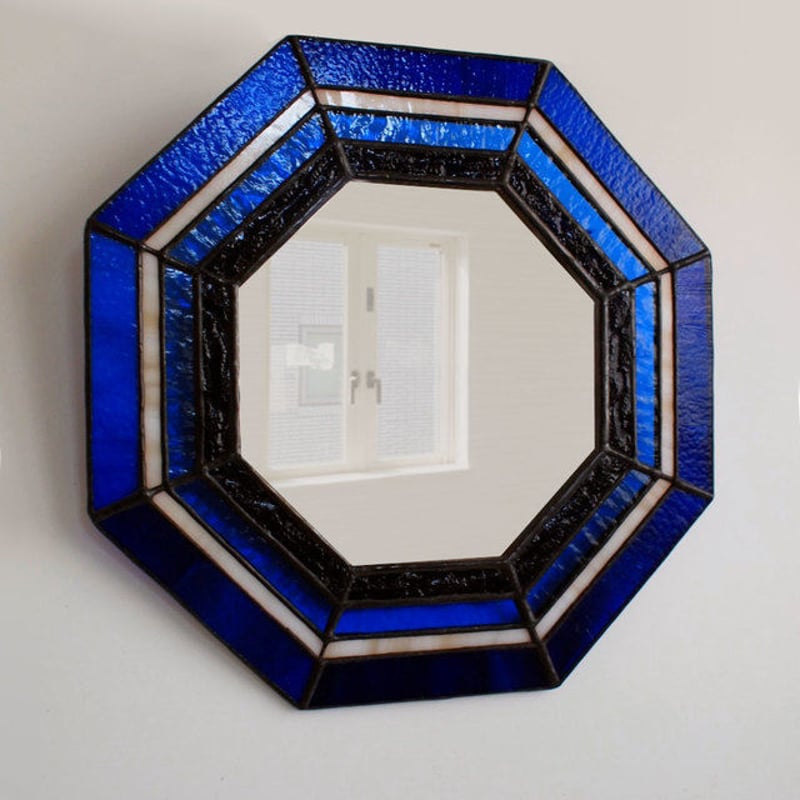 ステンドグラス八角ミラー | Stainedglass - atelier008