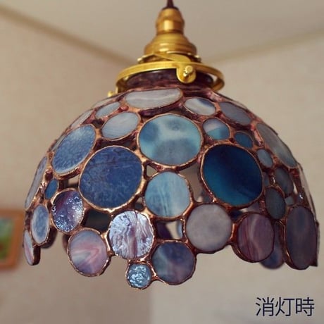 ステンドグラス ペンダントライト紫陽花