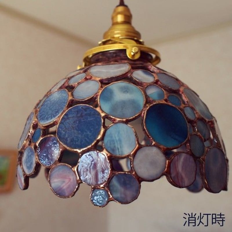 【ちえた】美品❤︎ ペンダントライト ステンドグラス照明 Stained glass-pendant Dots｜ARTWORKSTUDIO公式
