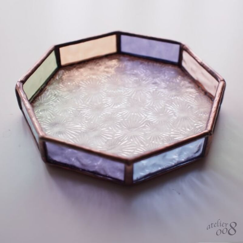 ステンドグラス 小物入れ＆トレイ ステンドグラストレイ（小物入れ）マルチカラー | Stainedglass