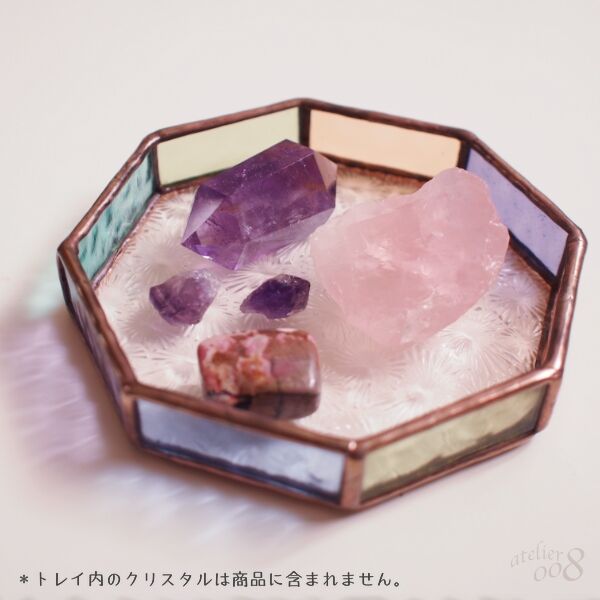 ステンドグラストレイ(小物入れ)マルチカラー | Stainedglass ステンドグラストレイ(小物入れ)マルチカラー | Stainedglass
