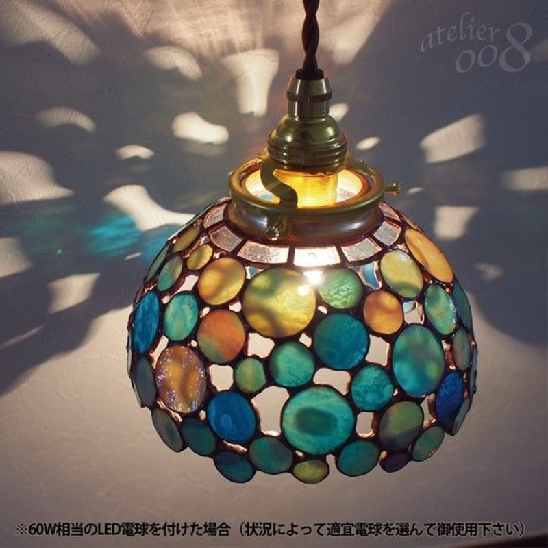 ステンドグラス ペンダントライト紫陽花 | Stainedglass ステンドグラス ペンダントライト紫陽花 | Stainedglass