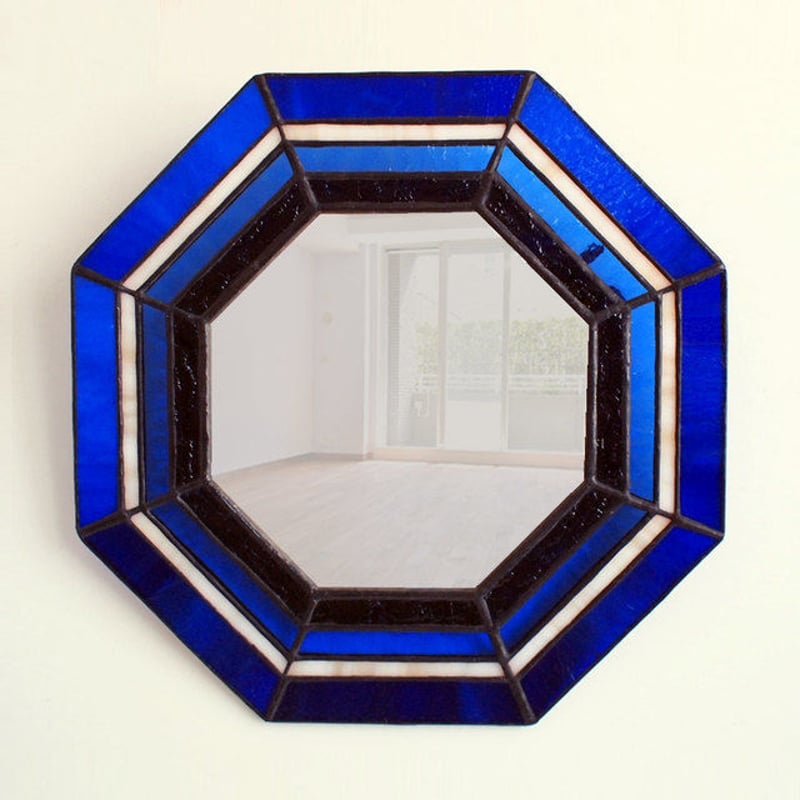 ステンドグラス八角ミラー | Stainedglass - atelier008